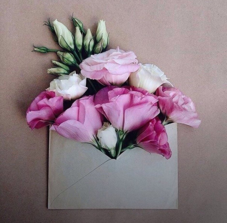 Цветы в конвертике