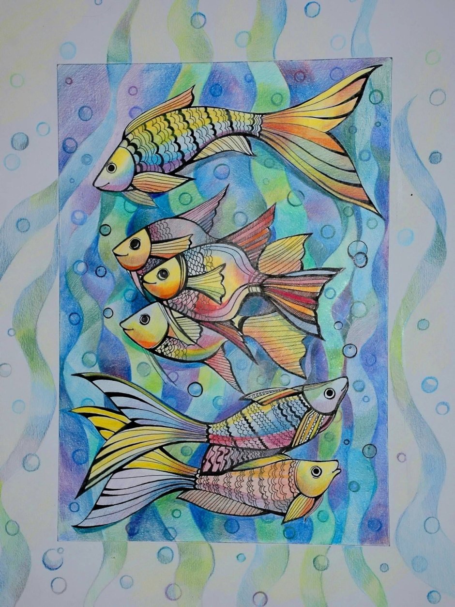 Декоративная композиция рыбы