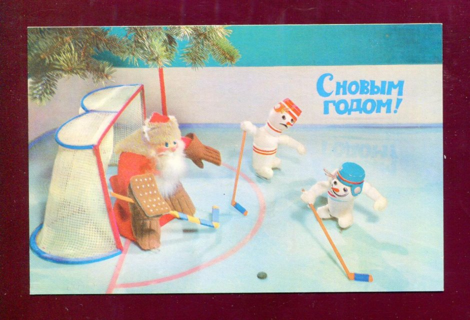 Дед Мороз хоккеист