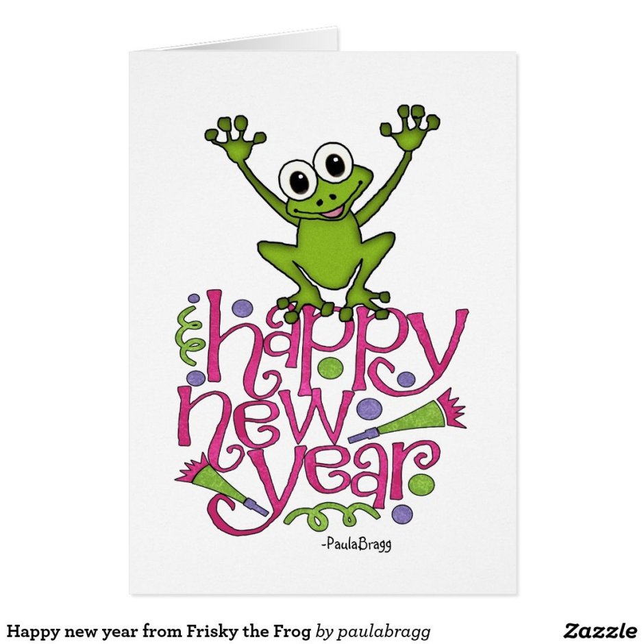 Happy New year Frog