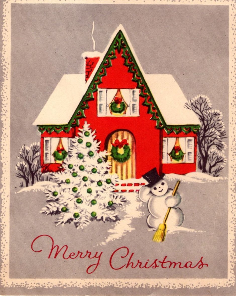 Голландские открытки с Рождеством