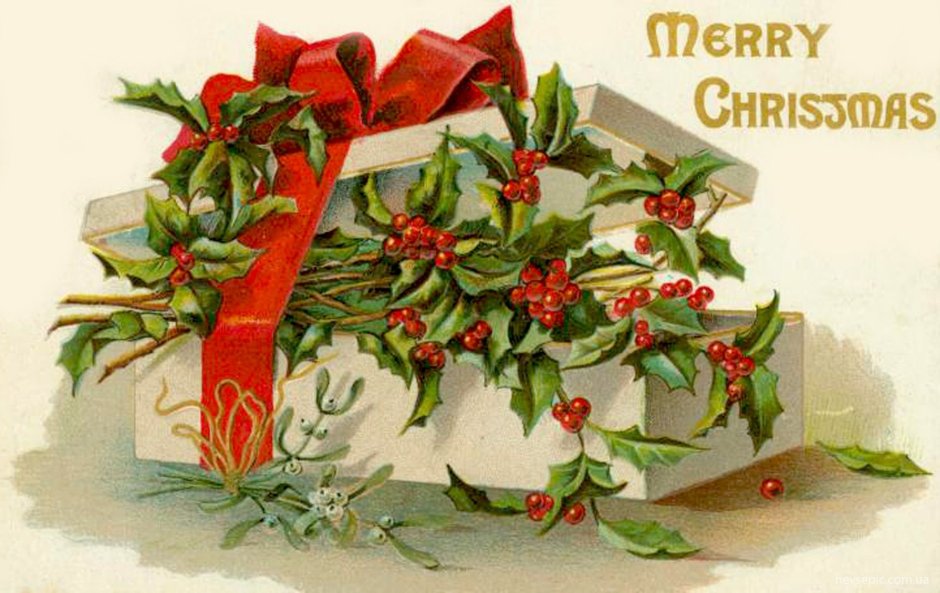 Винтажные Рождественские открытки
