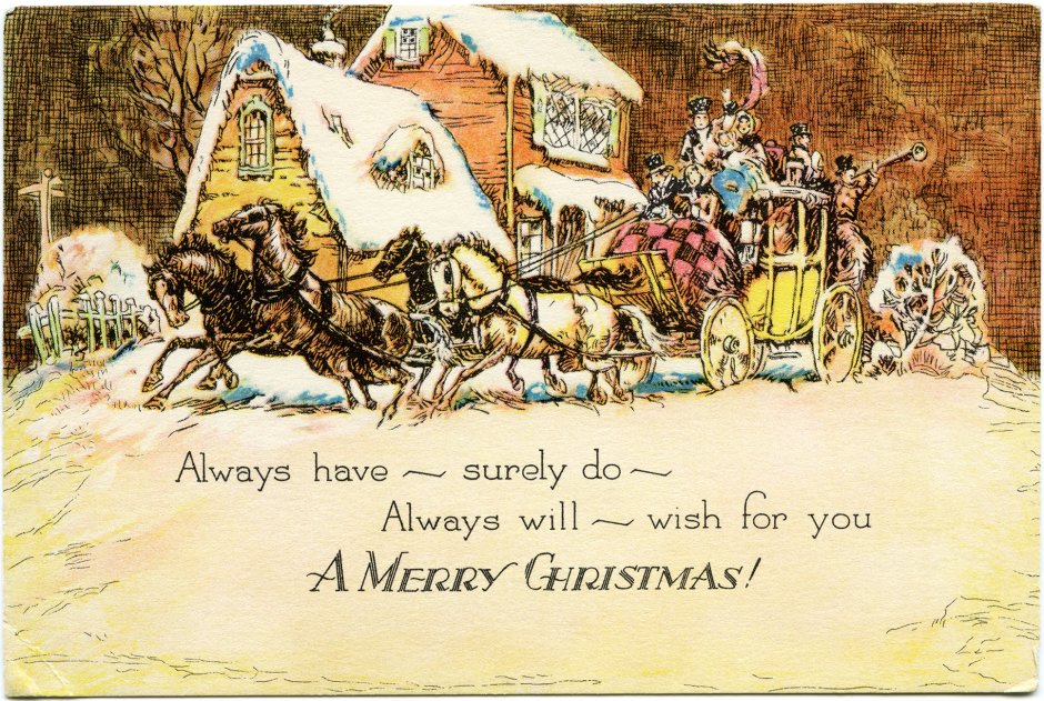 Рождественская открытка на английском