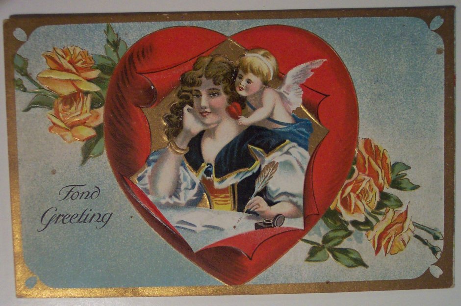 Старинные открытки валентинки