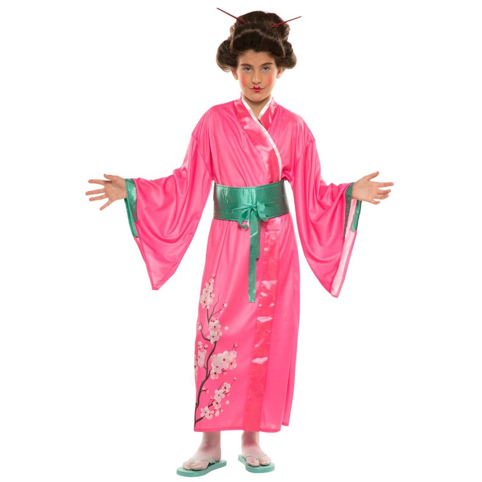 Карнавальный костюм японки для девочки