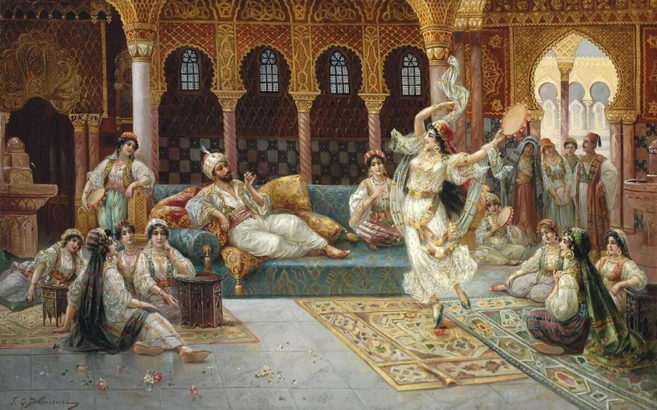 Гарем в Османской империи с султаном