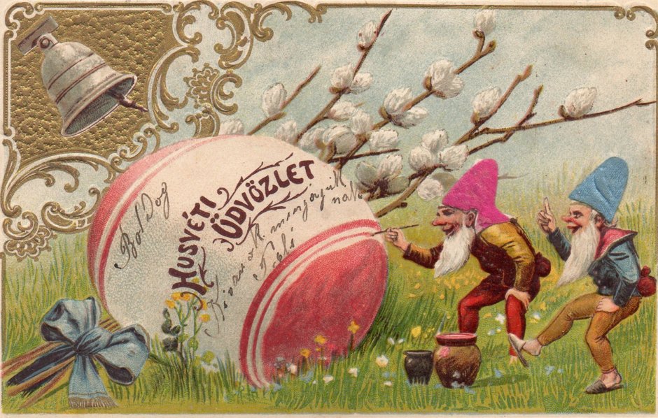 Старинные немецкие пасхальные открытки