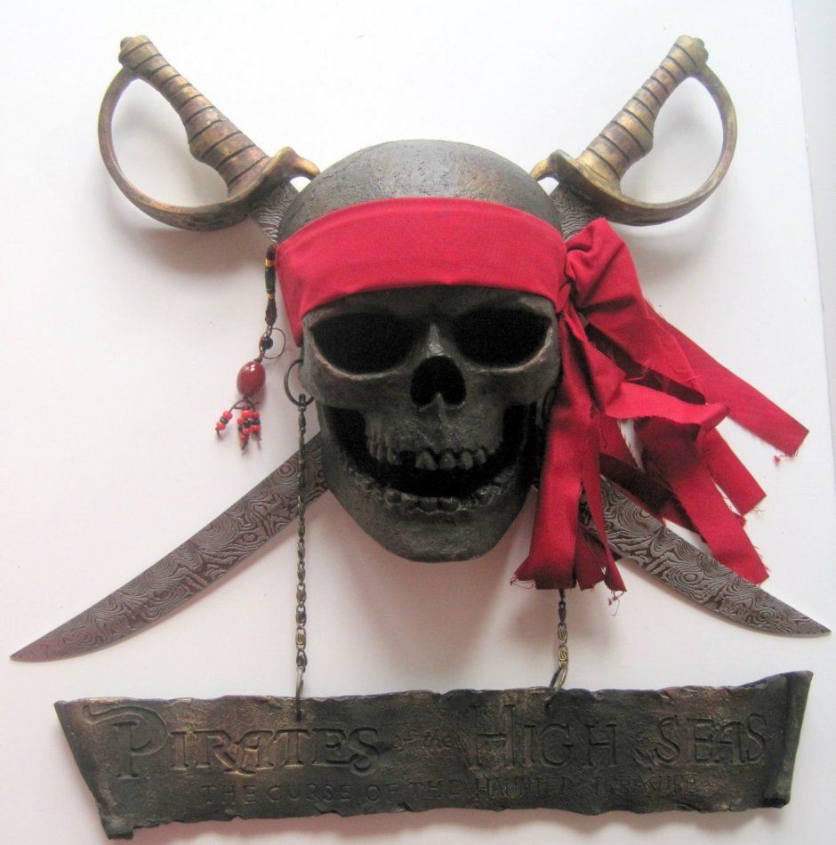 Пиратский череп с мечами
