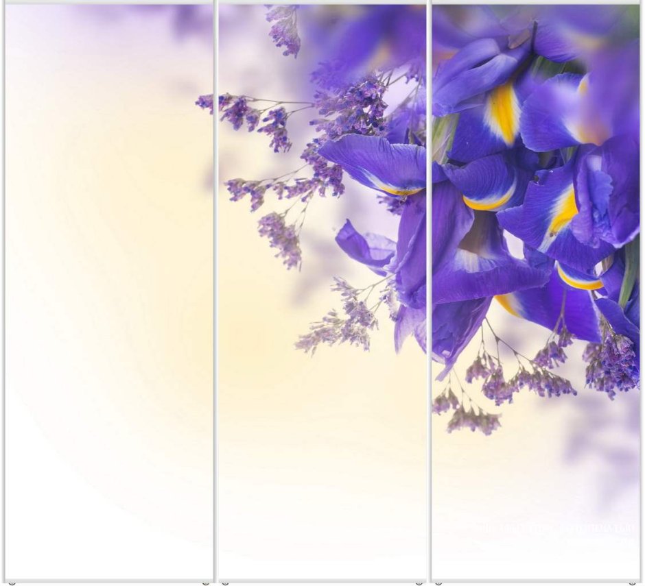 Открытка фиолетовые цветы