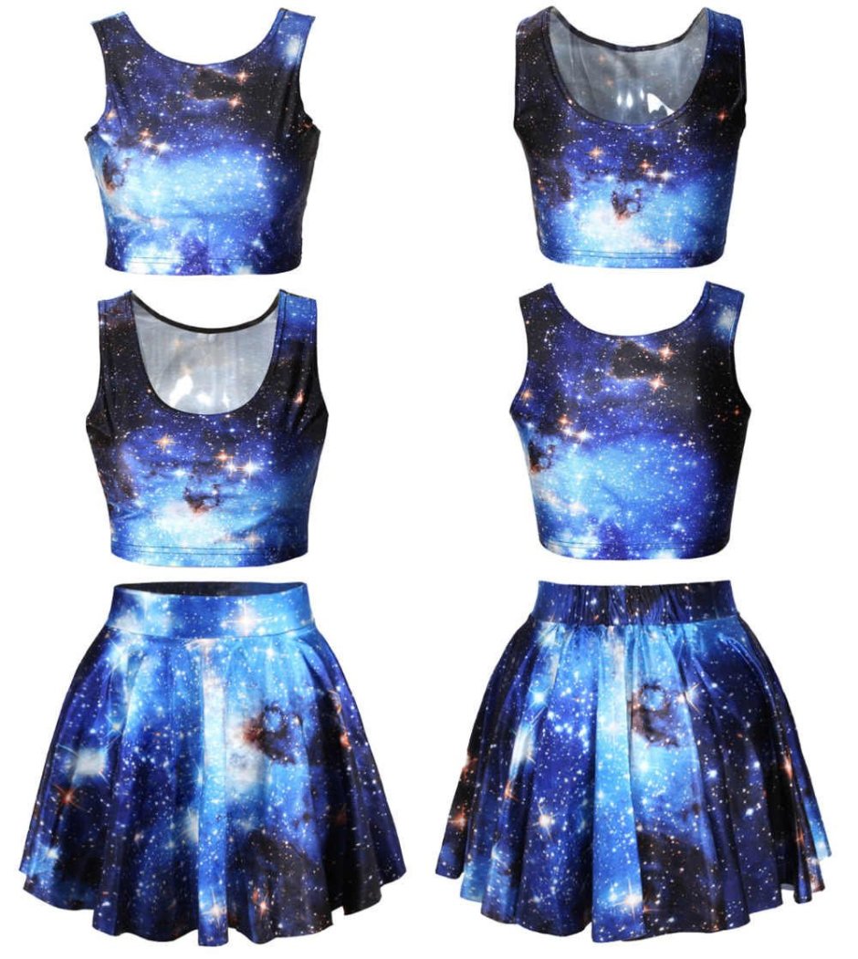 Платье в стиле космос