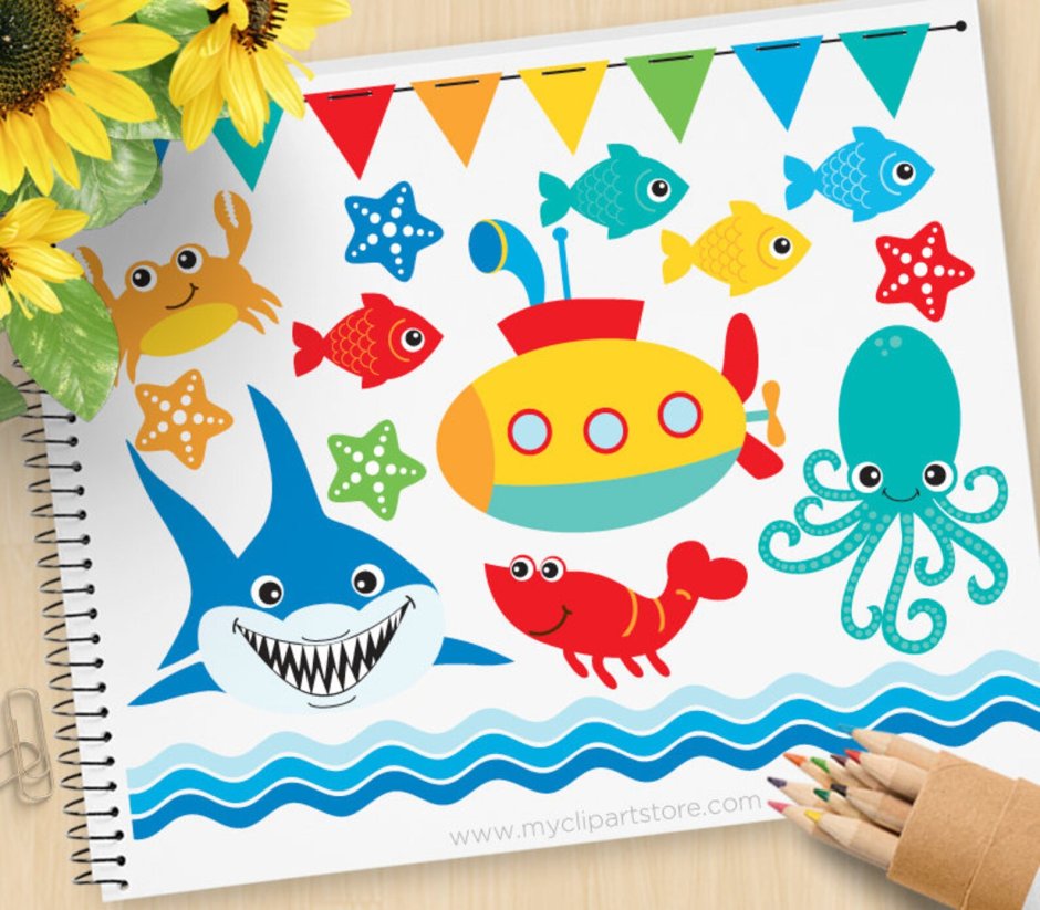 Ь under the Sea Clipart, under the Sea Graphics & illustration