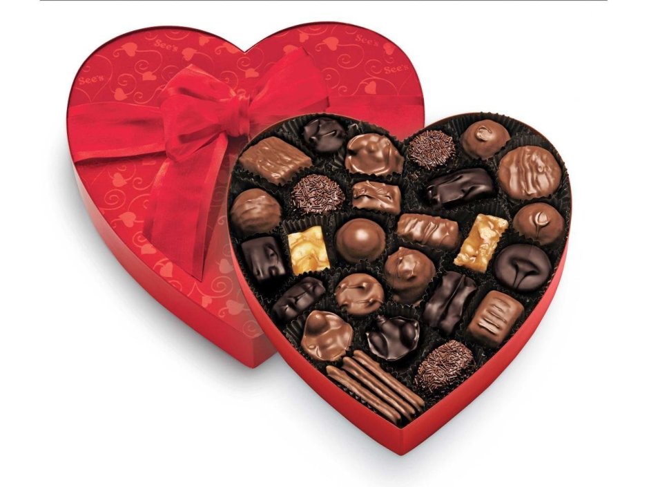 Шоколад бельгийский с сердечками