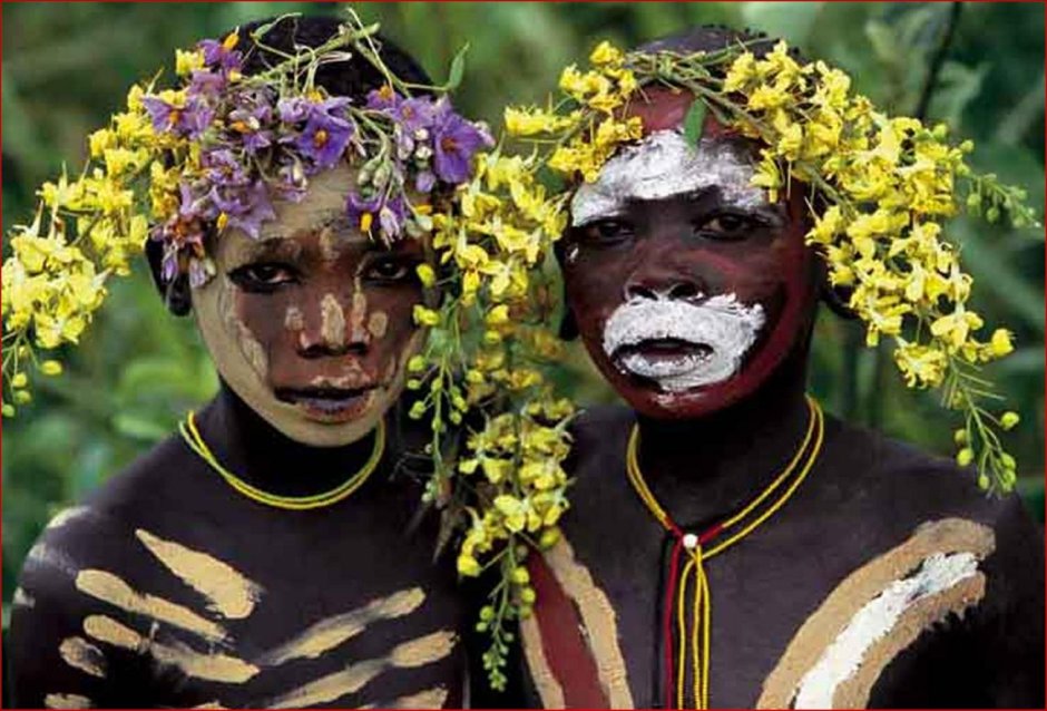 Серьги в стиле африканского этно