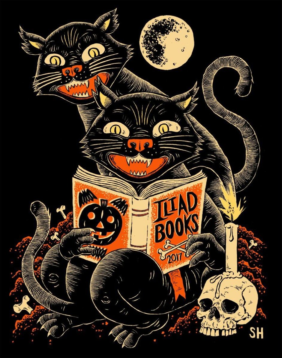 Постер ретро Хэллоуин