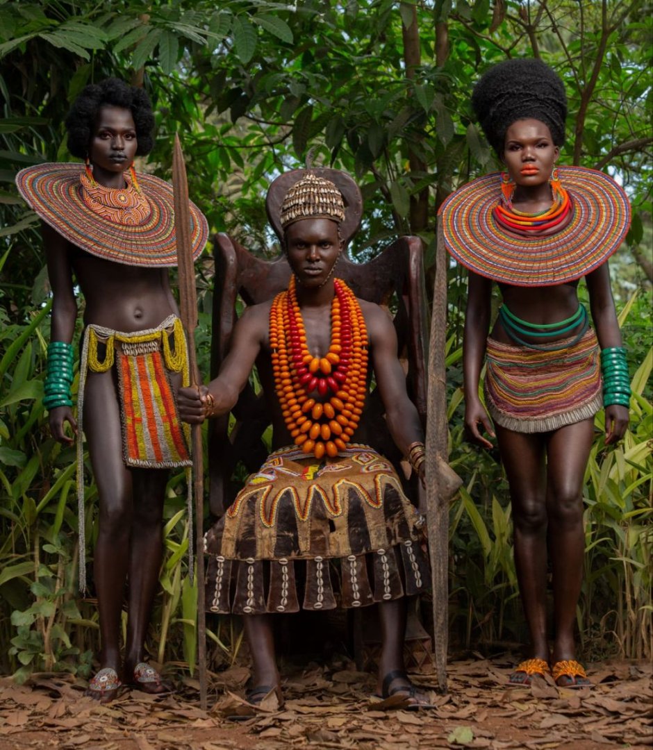Африканское семейное племя 3d