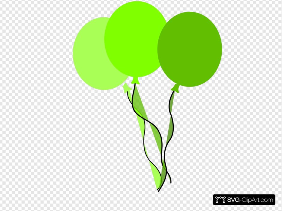 Зеленый шарик на прозрачном фоне
