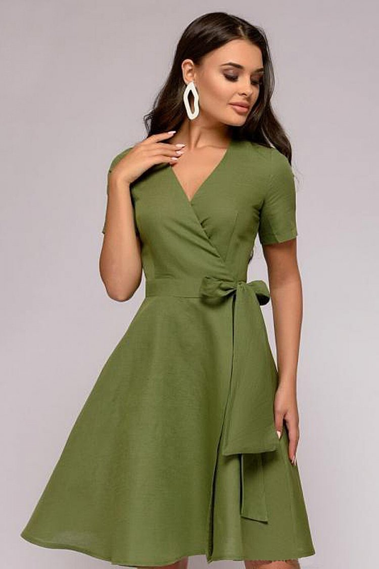 Платье женское зелёный
