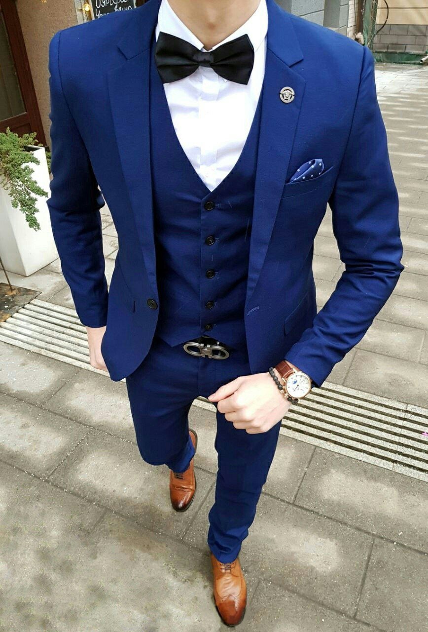 Синий костюм мужской без лица