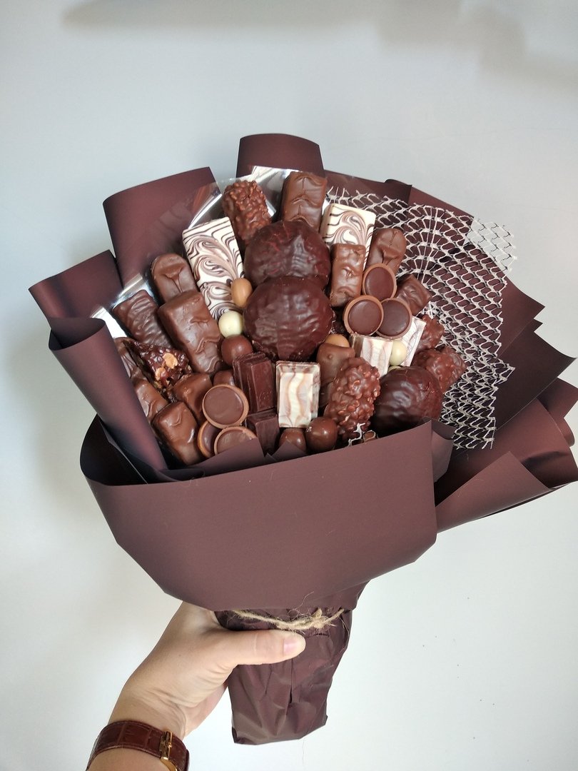Шоколадный конфетный букет
