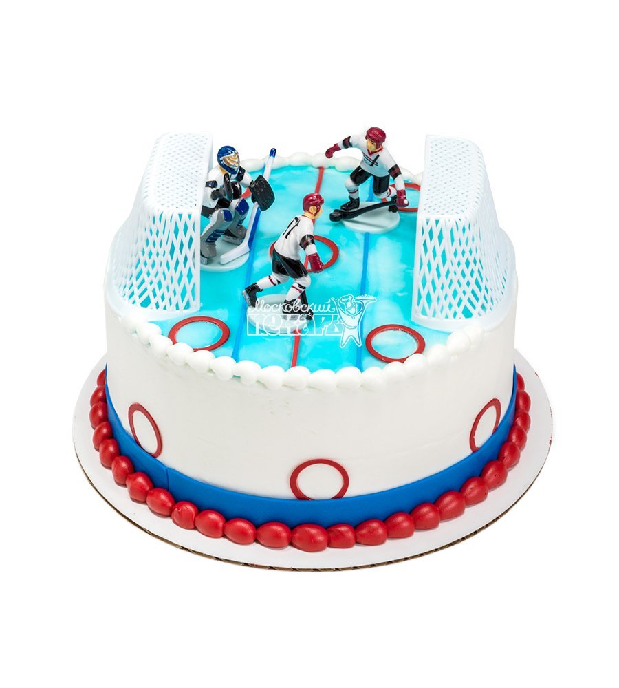 Торт на тему хоккей
