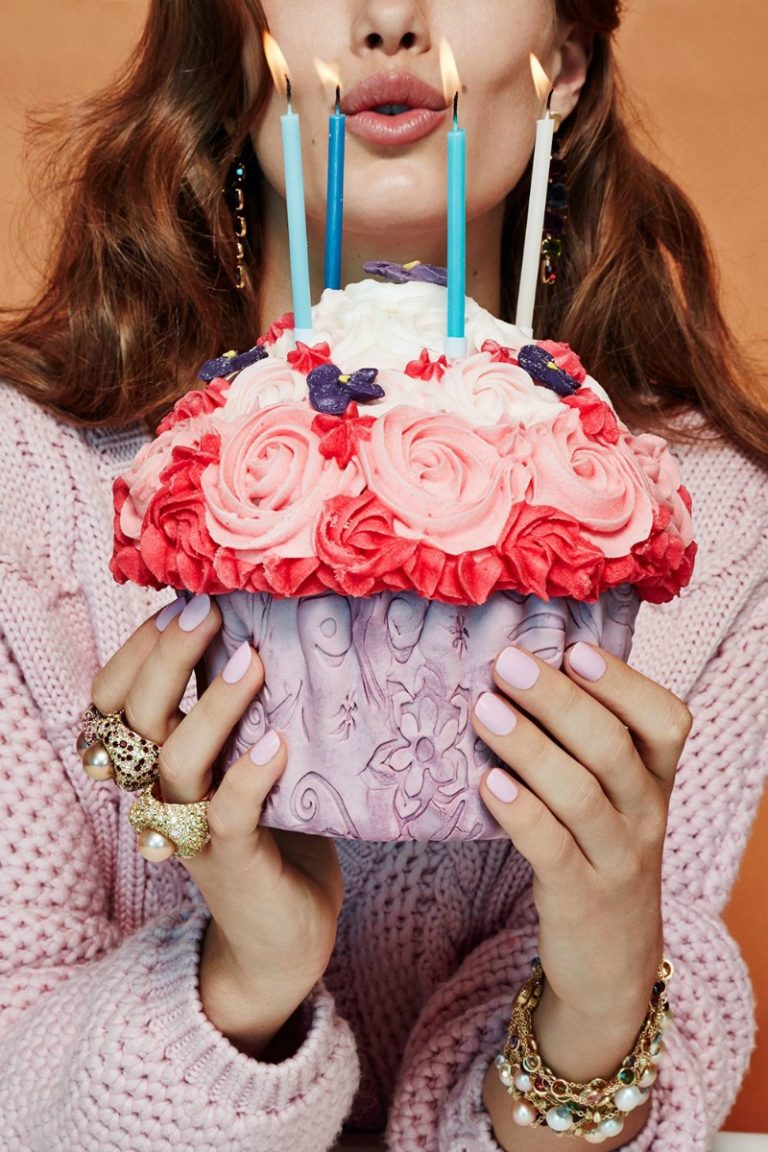 Фотосессия с тортом на день рождения девушке