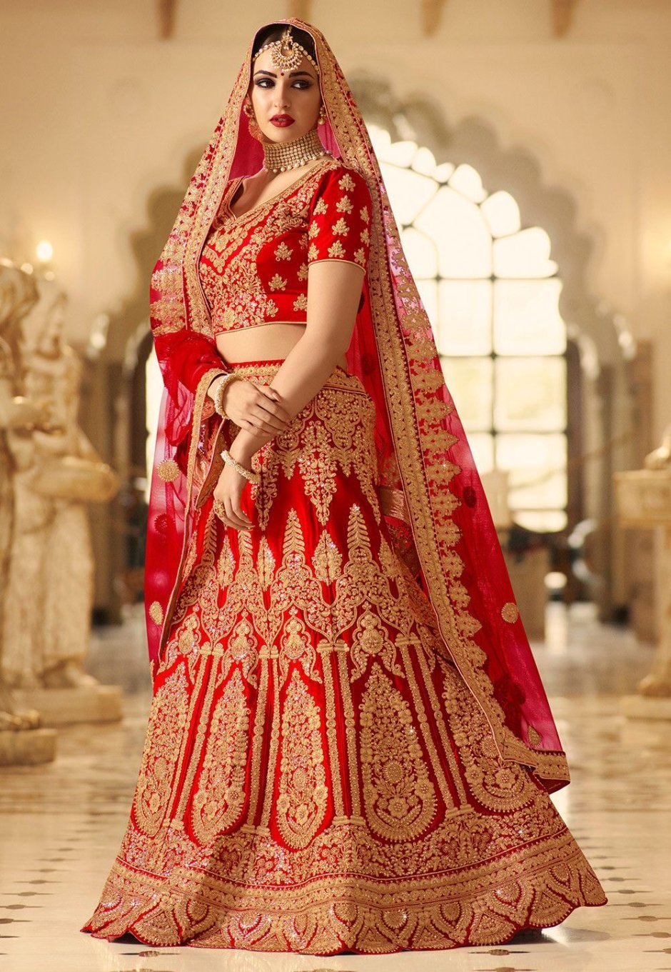 Indian Red Lehenga Choli