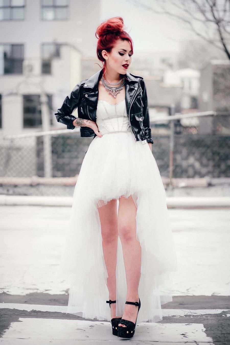 Свадебное платье в стиле панк-рок