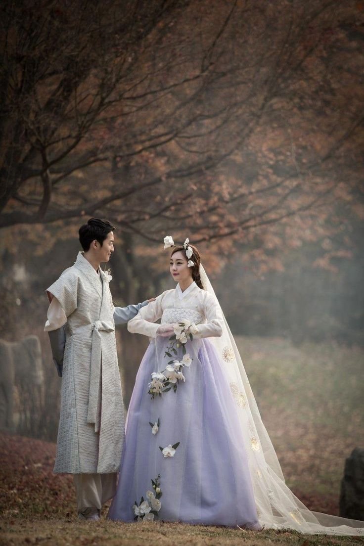 Корейская Национальная одежда ханбок свадебный