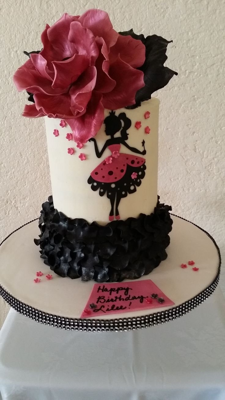 Стильный торт на 30 лет девушке