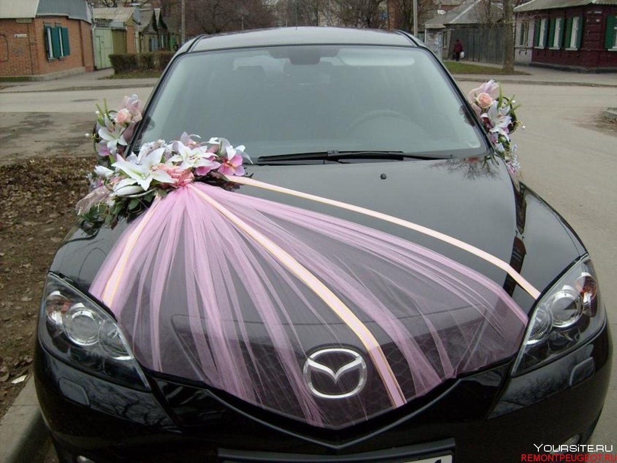Советы по украшению автомобиля на свадьбу