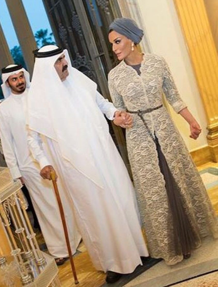 Катар шейха Моза ее муж и дети
