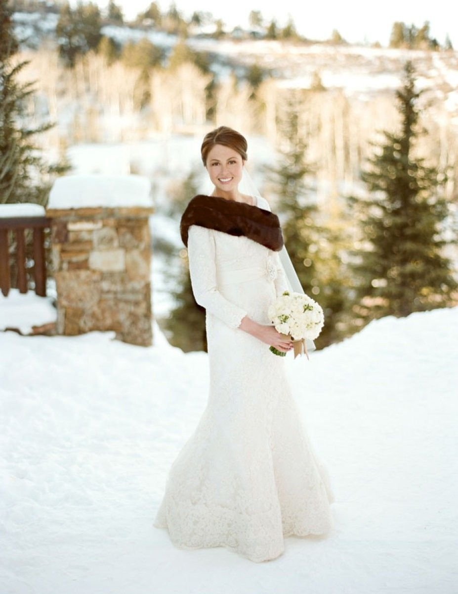 Свадебные платья для зимней свадьбы