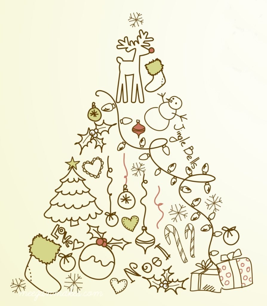 Рождественская елка орнамент