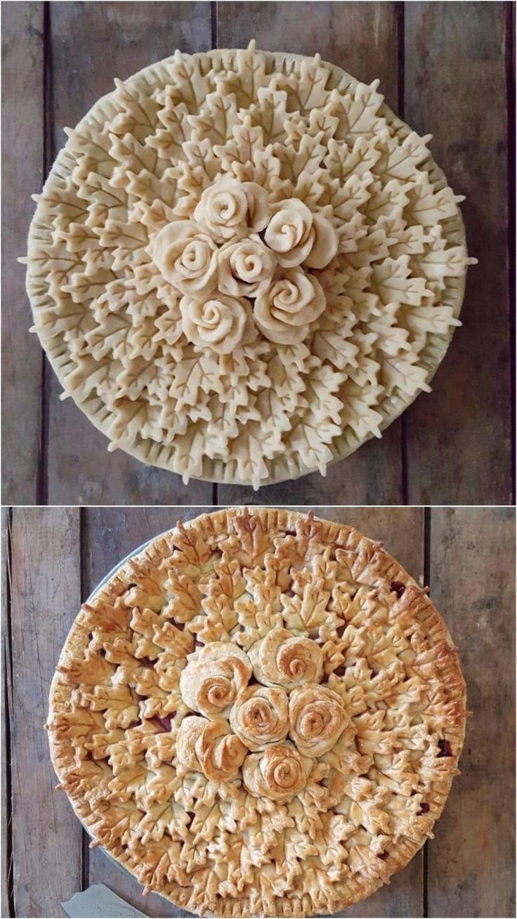 Красивое украшение пирога
