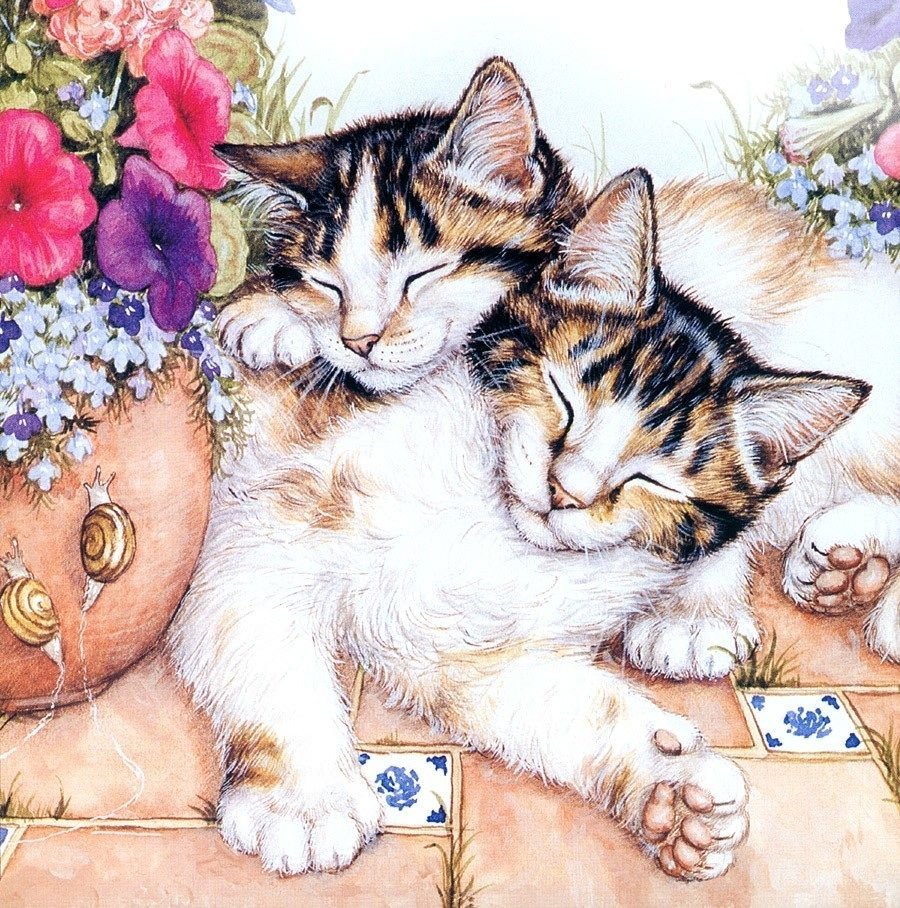Картины кошки Дебби Кук