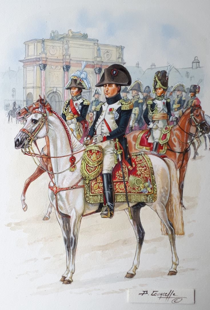 Наполеон Бонапарт с армией