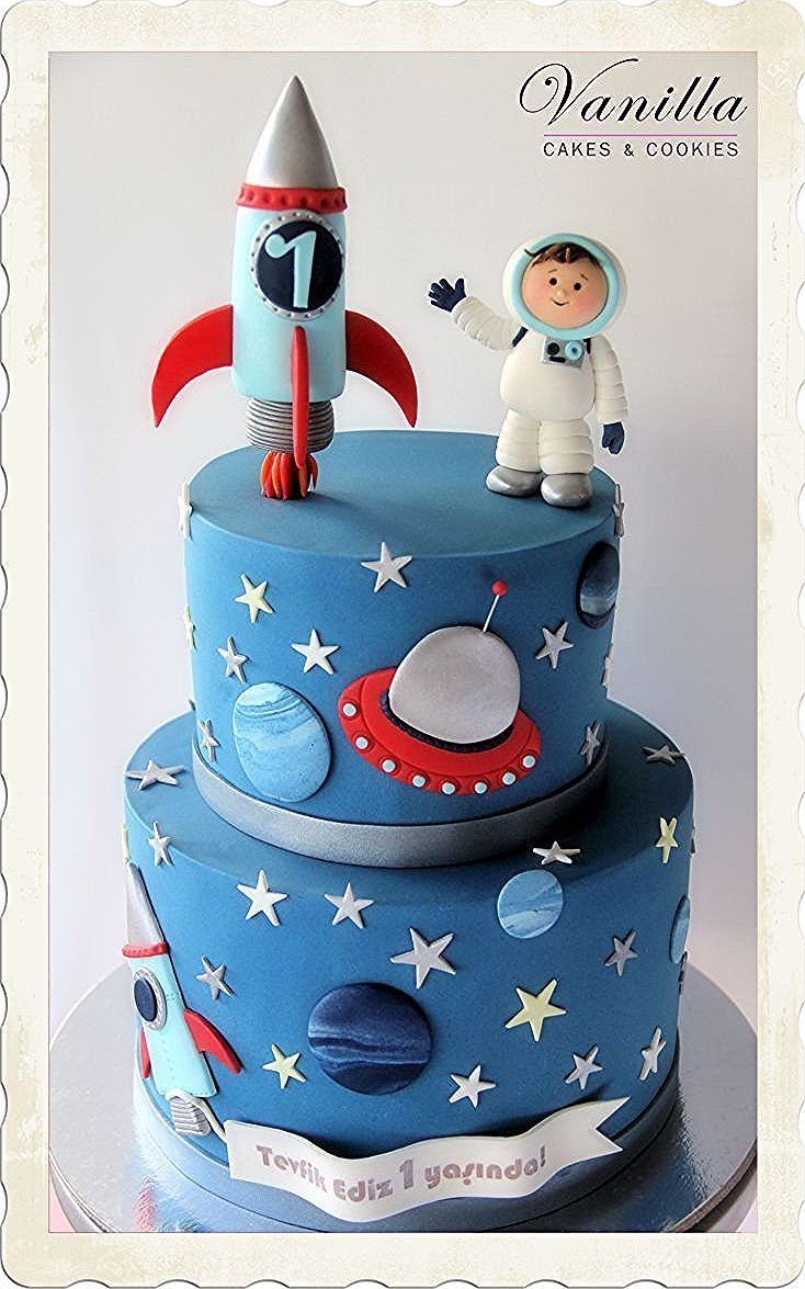 Торт в космическом стиле для ребенка