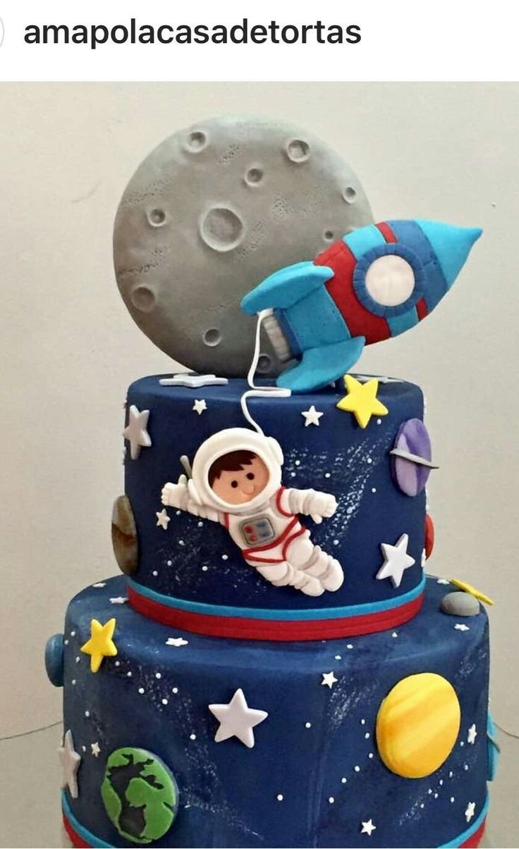 Торт в космическом стиле для мальчика
