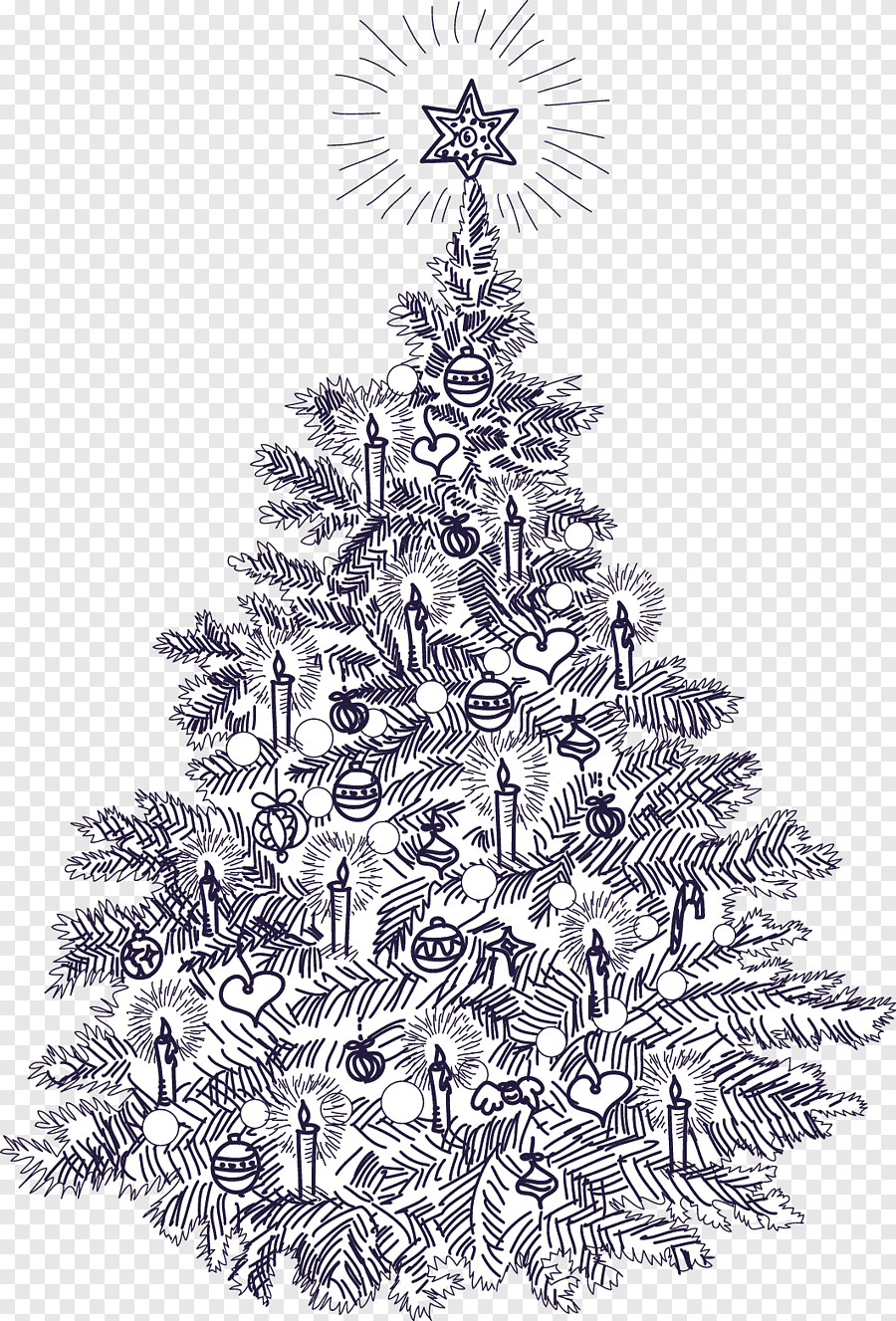 Новогодняя елка Графика