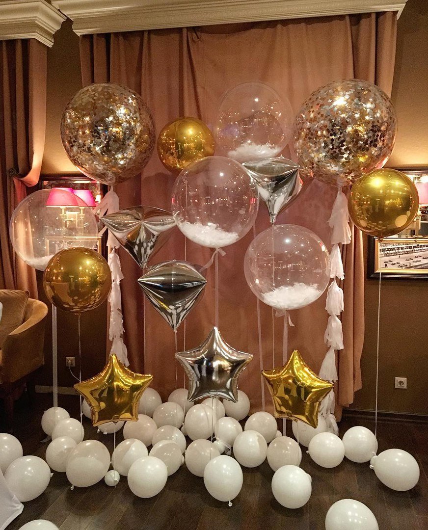 Воздушные шары на новый год
