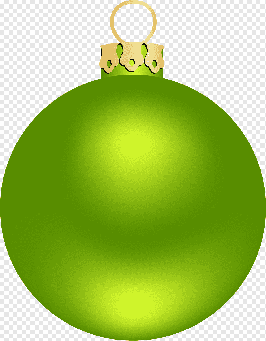 Зеленый елочный шар