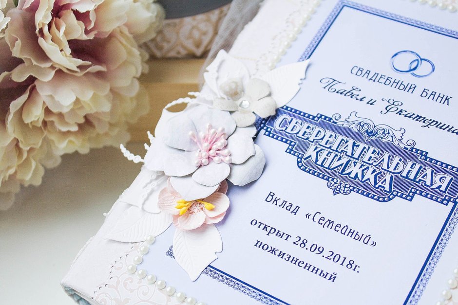 Красивый конверт молодоженам на свадьбу
