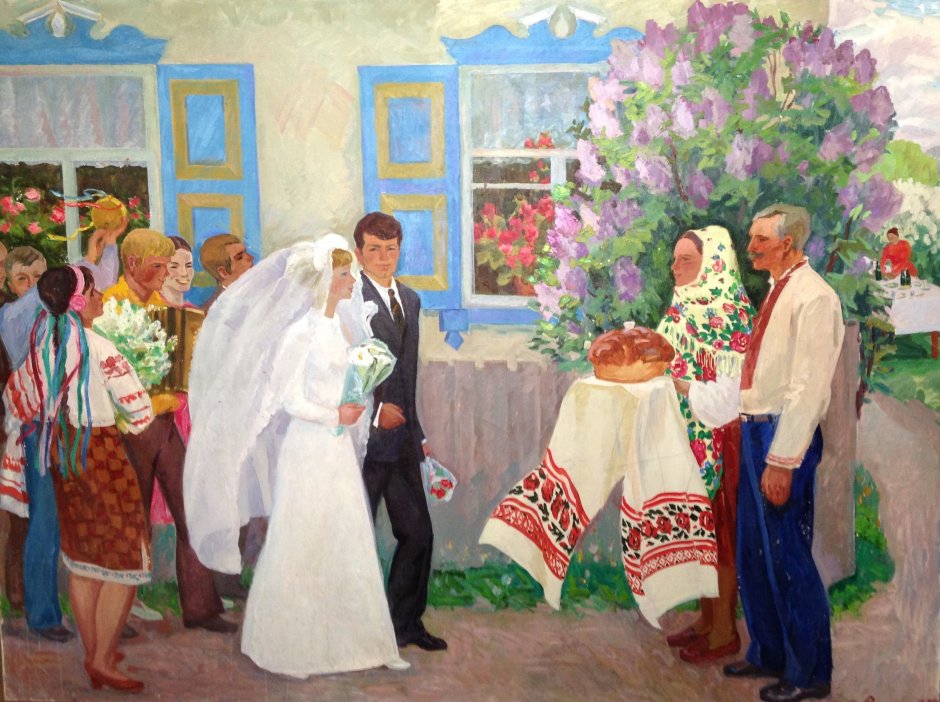 Деревенская свадьба живопись