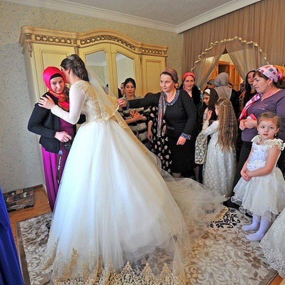 Дагестанская свадьба жених и невеста