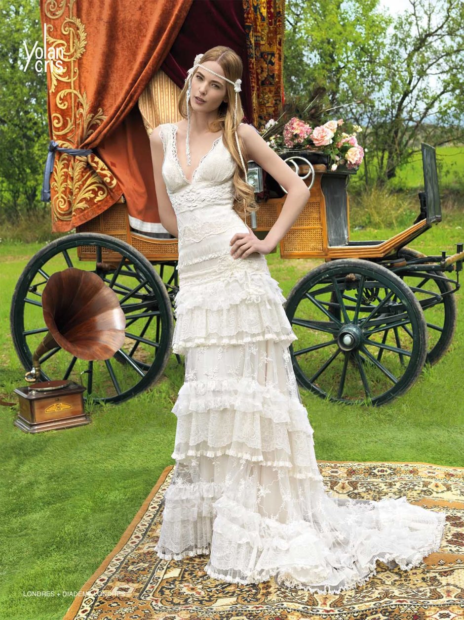 Платье невесты в стиле хиппи