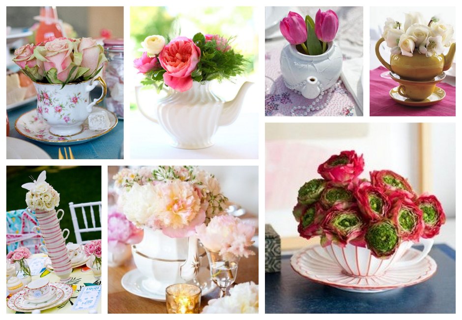 Flower Arrangements for Tea Party