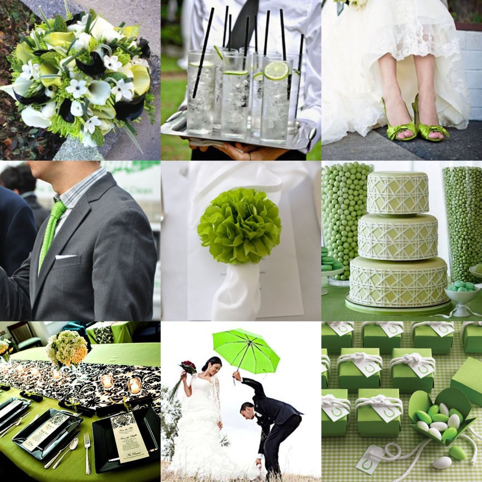 Свадьба в зеленых оттенках