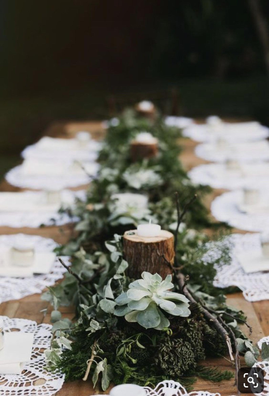 Свадебный декор в стиле лес