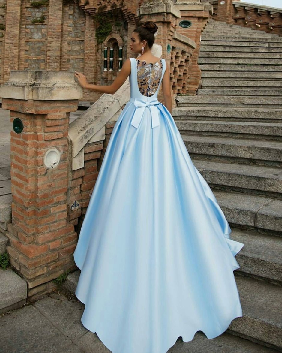 Голубое платье на свадьбу