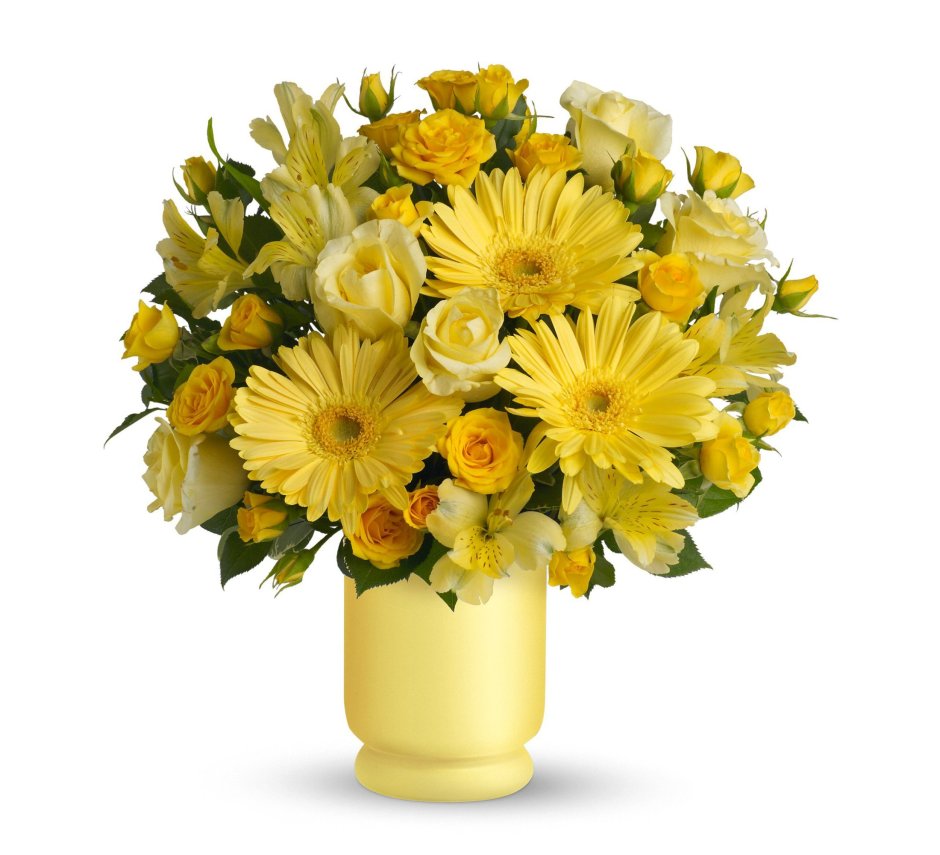 Желтые цветы букет